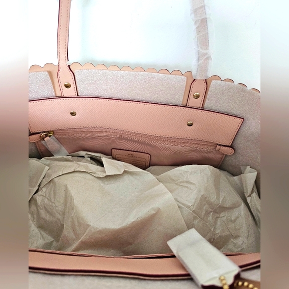 Coach NWT Chalk Color Applique Tote - Picture 10 of 11